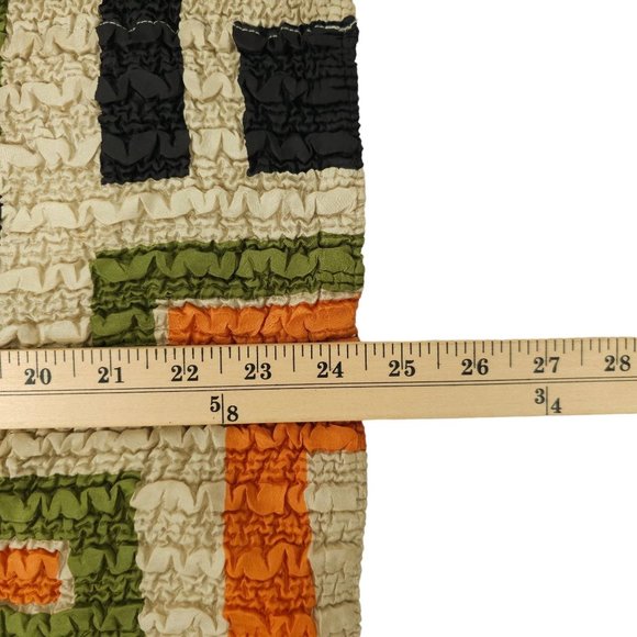 Pleats Collection Pings Imports Crinkle Stretch Geometric Full Zip Jacket Womens - Picture 6 of 16